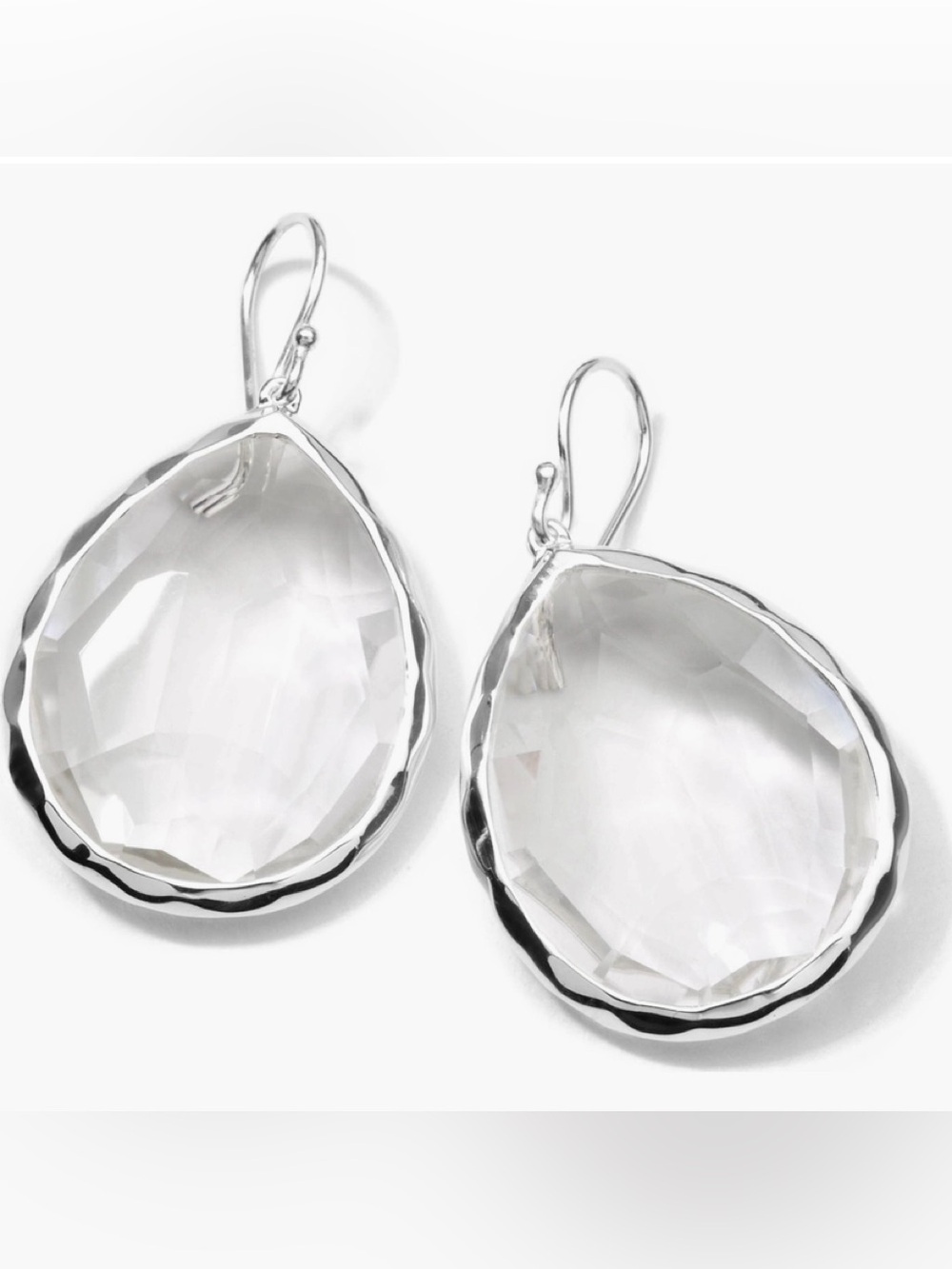 Ippolita Sterling Clear Quartz Teardrop Earrings - Picture 2 of 8